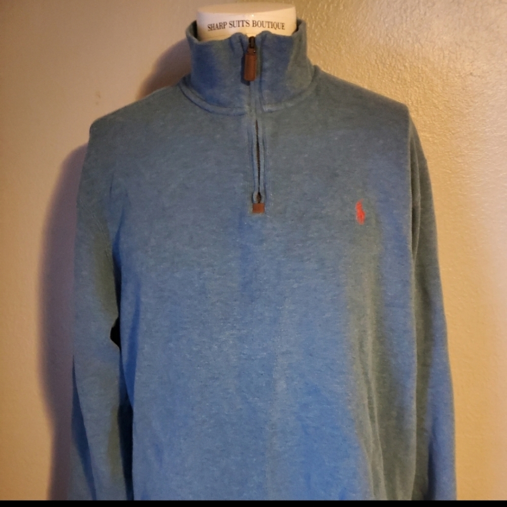 Polo 1/4 Blue Zip Up XL Excellent Condition